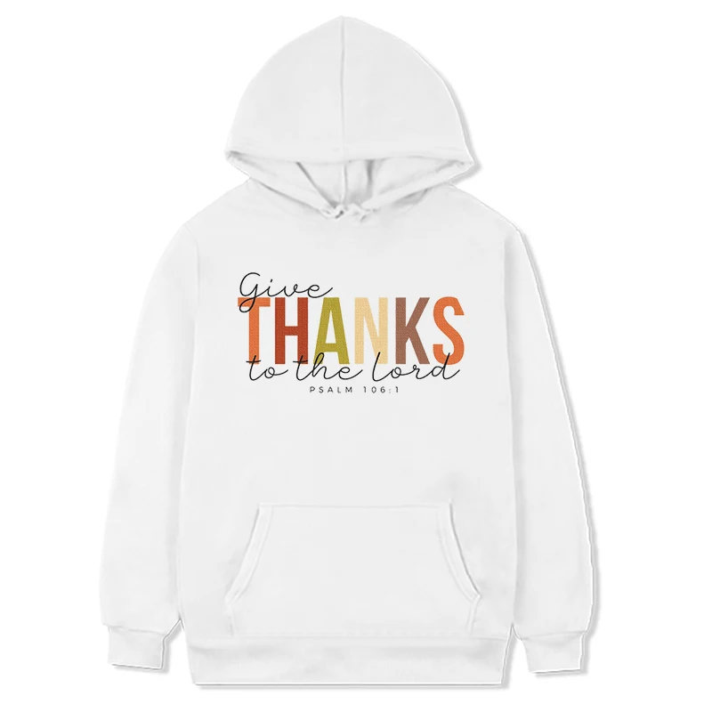 Thankful Sweatshirt Thanks Hoodie Thanksgiving Gift for Religious Hoodie Church Top Christian Sweatshirts Blessed m