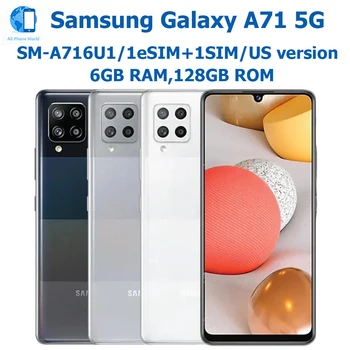 Samsung Galaxy A71 5G Smart Android Phone 6.7-inch US Version Samsung 6GBRAM128G Eight Core Fingerprint NFC 64MP 4500mAh Unlock