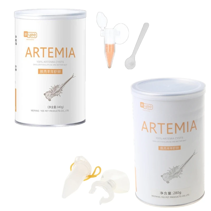 

200ml/500ml Aquarium Tropic Fish Artemia Shelling Eggs Brine Shrimp Shelling Eggfood for Feeding Baby Fishes Dropship