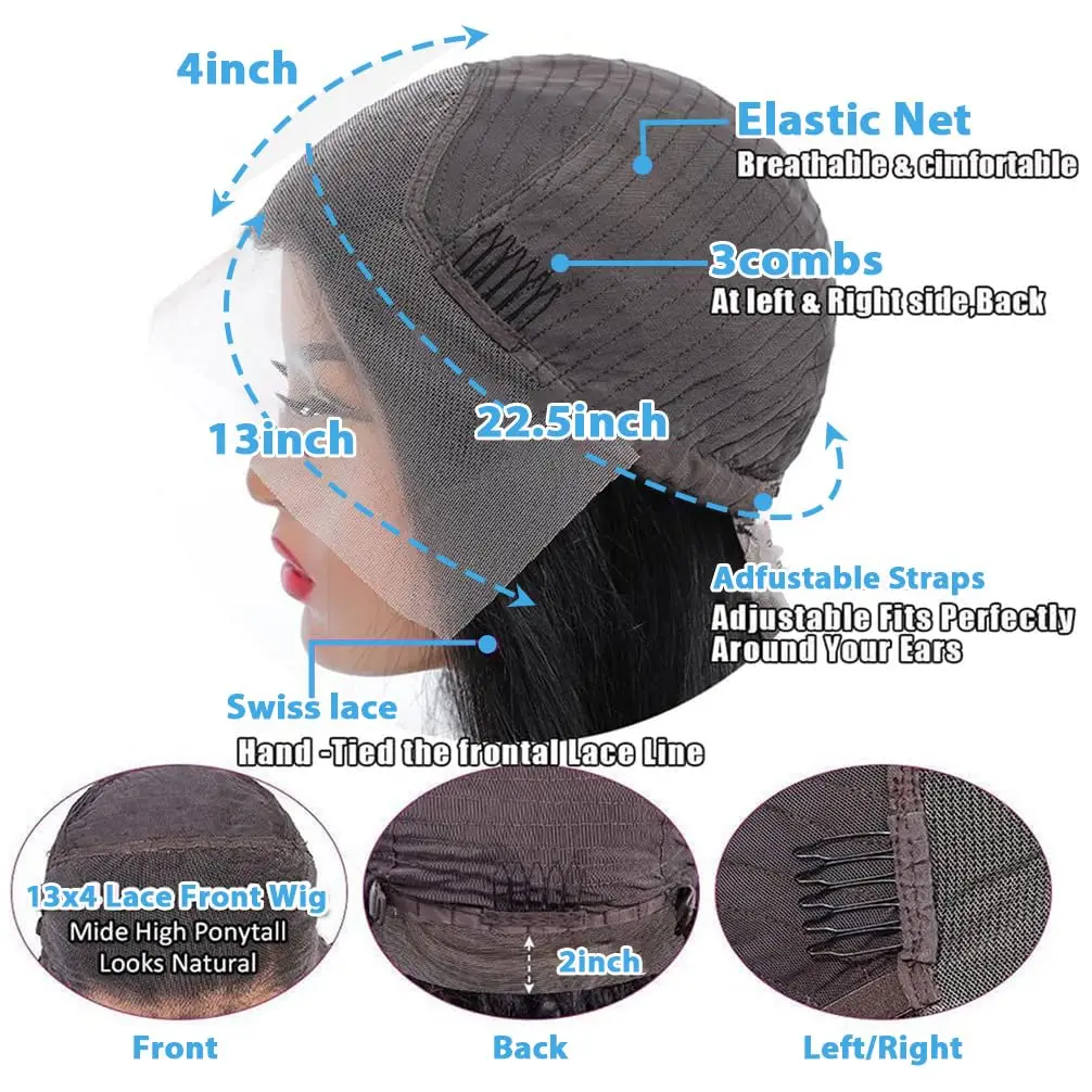 200% Density 13x4 Lace Front Wigs Body wave HD Lace Front Wigs Human Hair Pre Plucked Brazilian Human Wig Hair Wigs for Women 6