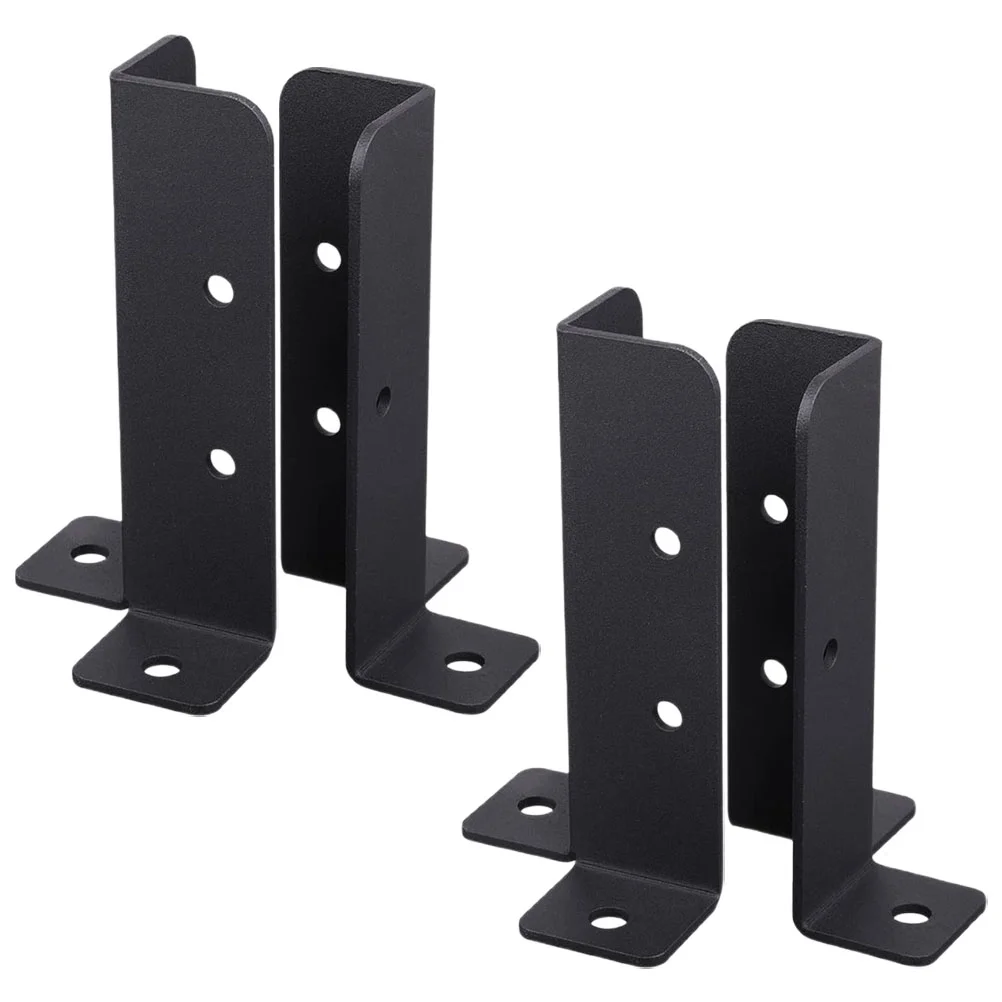 

4 Pcs Patio Post Fixing Bracket Pergola Fence Kit Mailbox Installation (4pcs) Repair Anchor Deck Base Wooden