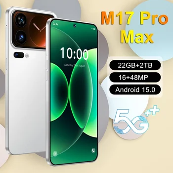 Nuove protezioni per lo schermo dello smartphone M17 Pro Max per cellulare 5G 22GB+2TB 7.3 pollici HD 7800mAh Display da negozio Android Mobile