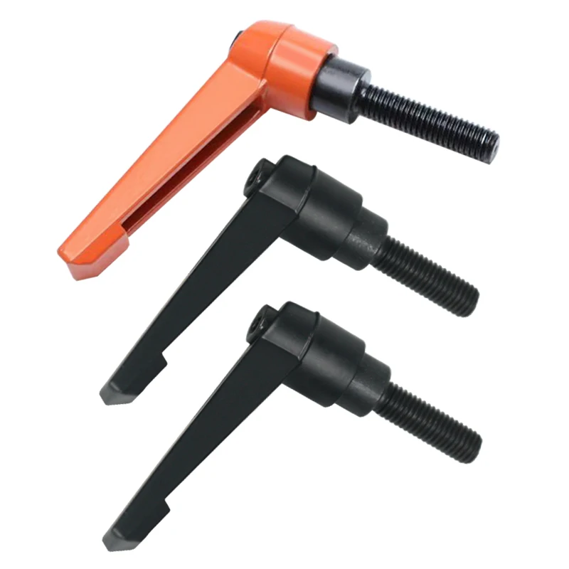 Clamping Handles External Thread Adjustable Handle Lever Thread Metal Knob Machinery Tools Diameter M4-M16 Length 10-100mm
