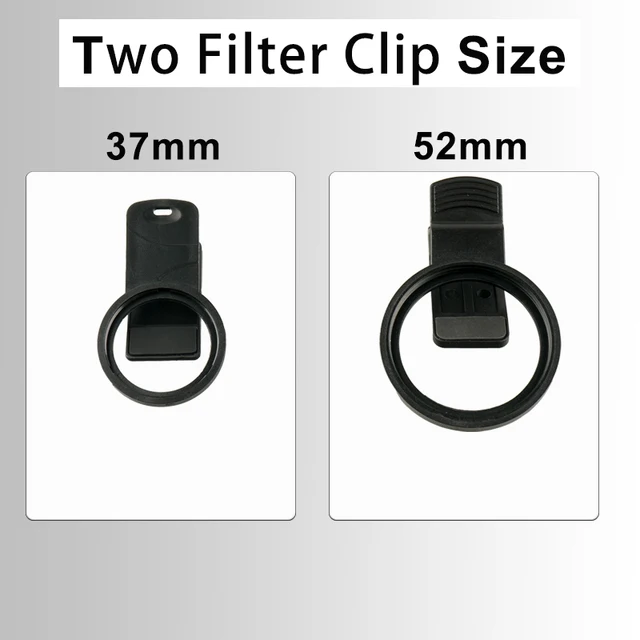 Lightdow Phone Filter Clip (filter not included) for Camera Lens Filter CPL Filter ND Filter Soft Filter Star Filter 37/52mm 6 Lightdow Phone Filter Clip (filter not included) for Camera Lens Filter CPL Filter ND Filter Soft Filter Star Filter 37/52mm 6