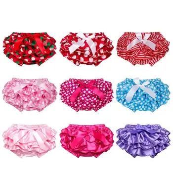 Carino neonato bambino fiocco copertura del pannolino neonate neonata pantaloni corti in PP gonna a pieghe per bambini multicolore pantaloni in PP 1