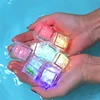 8PCS Cartoon Marine Animal Luminous Ice Cube Bath Toy LED Colorful Luminous Toy Touch Sensitive Luminous Toy 5