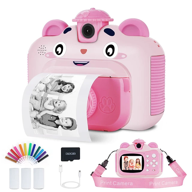 Appareil photo à impression instantanée pour enfants avec imprimante  thermique appareil photo numérique pour enfants jouet pour fille caméra  pour enfant vidéo anniversaire pour garçon cadeau de noël de 2024 ? $56.99