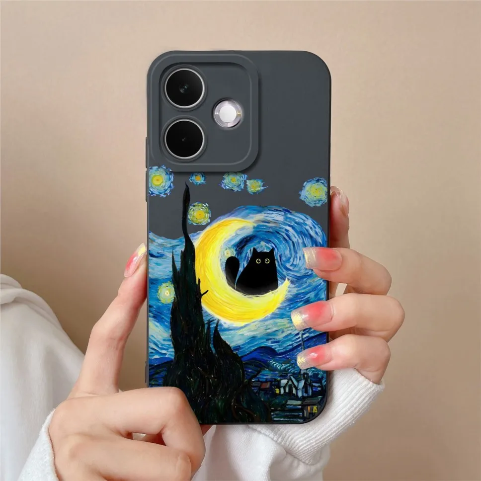 Silicone Soft Skin-Friendly Funny Cat Phone Case Cover