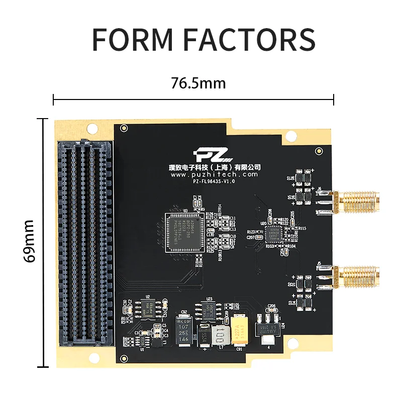 PZ-9643S Puzhi FPGA  ADC, AD9643, 250Msps, FMC LVDS