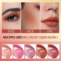 Blush Liquid Blusher Real Makeup Blush Matte Palette Blusher Cosmetics Products Liquid Cream Stick Pink Face raremakeup Beauty 3