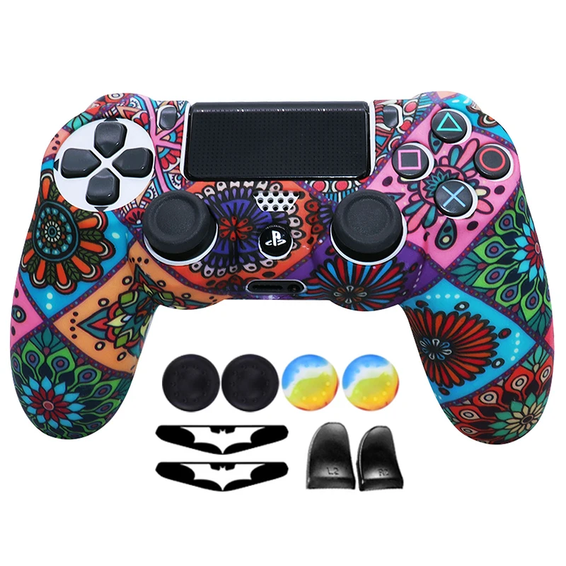 Měkké silikon pouzdro pro PS4 kůže regulátor příslušenství gamepad joysticku hry accessorries pro PLAYSTATION4 obal