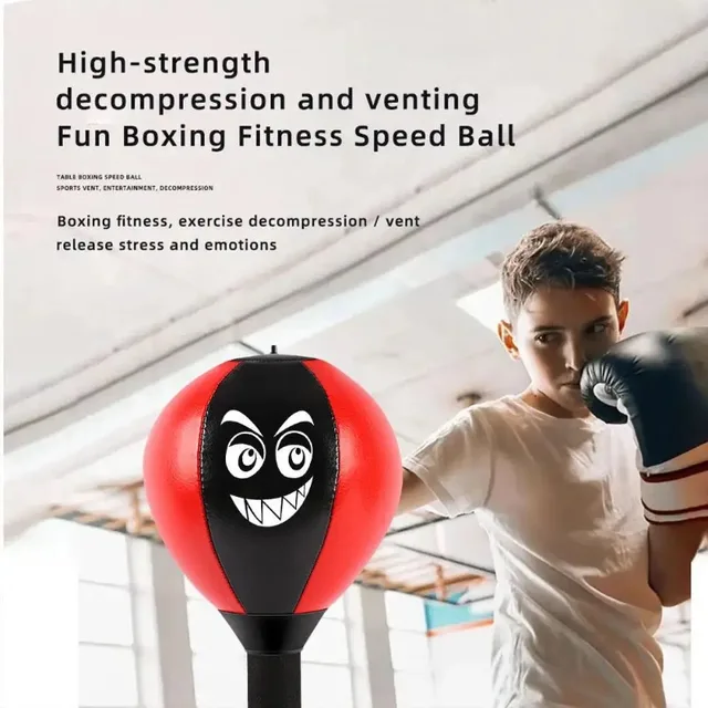 Stress Reliever for Children Punching Bag Toy with Suction Cup Stress Buster Desk Boxing Punch Ball Reduce Tension Toys 4