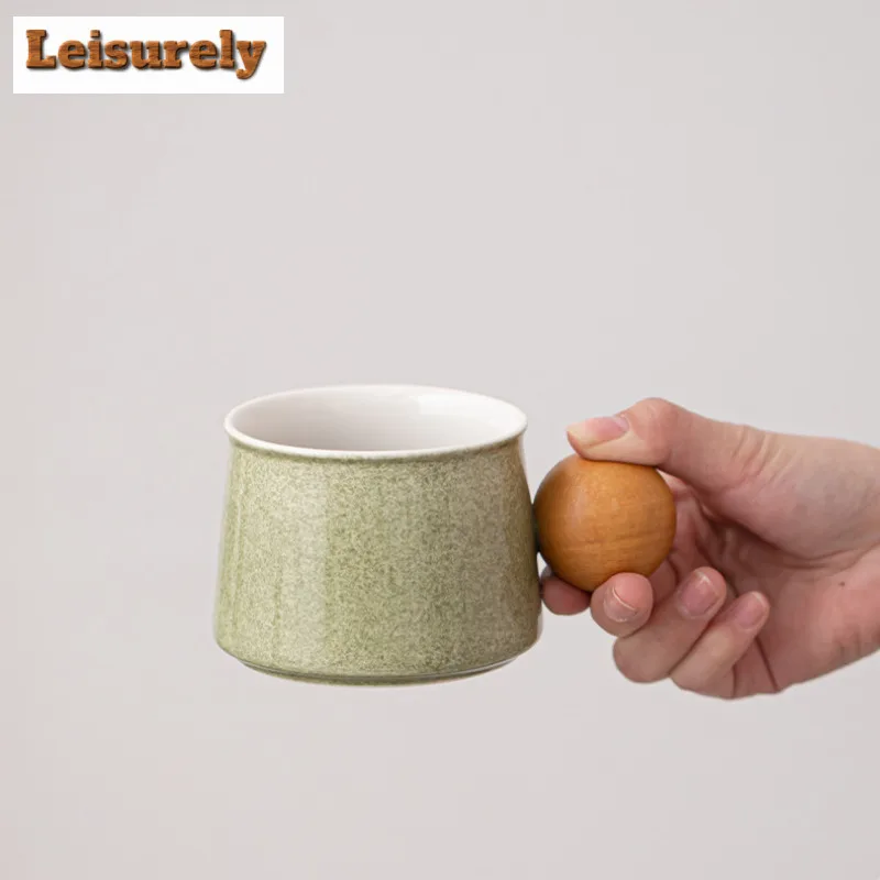 250ml Clear Sky Ceramic Coffee Mug Couple Handgrip Cups Afternoon Tea Mug Coffee Milk Pot Office Water Cup Drinkware Craft