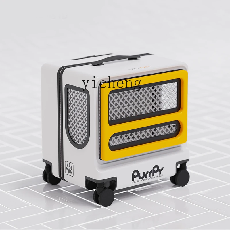 

Zc Pet Luggage Cat Bag Large Capacity Space Capsule Maine Travel Portable Cat Trolley Case