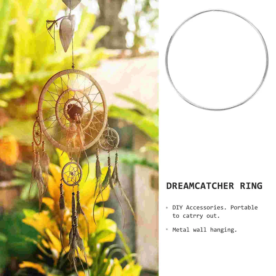 12-Pack Anelli Dream Catcher, Forma Rotonda In Metallo Da
