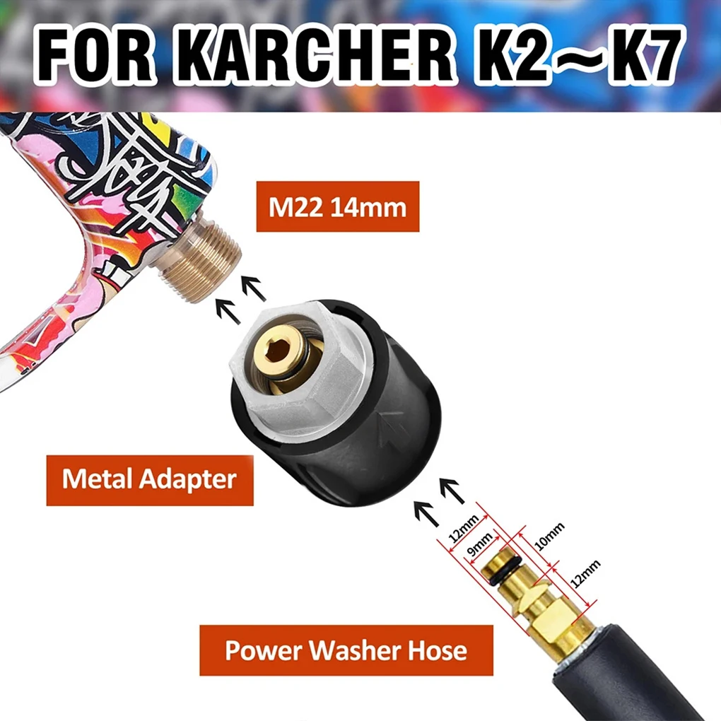 Pressure Washer Water Gun for Car Cleaning Hose Connector For Karcher Nilfisk Parkside Bosch Quick Connector Nozzles