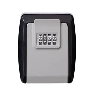 Alloy Key Lock Box Password Combination Lock Box Wall-mounted Key Storage Box Reset Password Anti-theft Security Lock Box Home 1