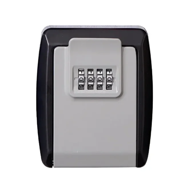 Alloy Key Lock Box Password Combination Lock Box Wall-mounted Key Storage Box Reset Password Anti-theft Security Lock Box Home 1