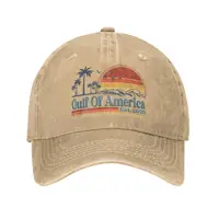 Gulf Of America US Est 2025 Retro Vintage Beach Baseball Caps Distressed Washed Snapback Cap Men Women Outdoor Adjustable Hat 1