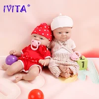 IVITA 100% Full Silicone Reborn Doll Wholesale Realistic Baby Toys Lifelike Newborn Baby DIY Painted Dolls Kit for Children Gift 6