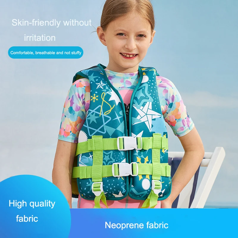 

Stylish Kids Neoprene Life jacket Outdoor Buoyancy Safety Survival Suit kayaking Boating Rafting Surfing Vest for Children