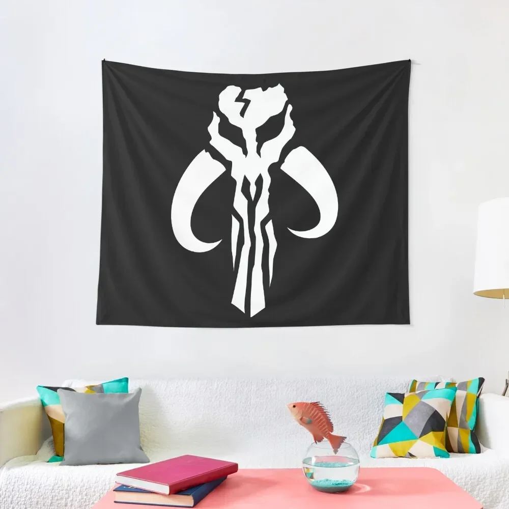 

Mythosaur Skull: White Tapestry Mushroom Home Supplies Tapestry