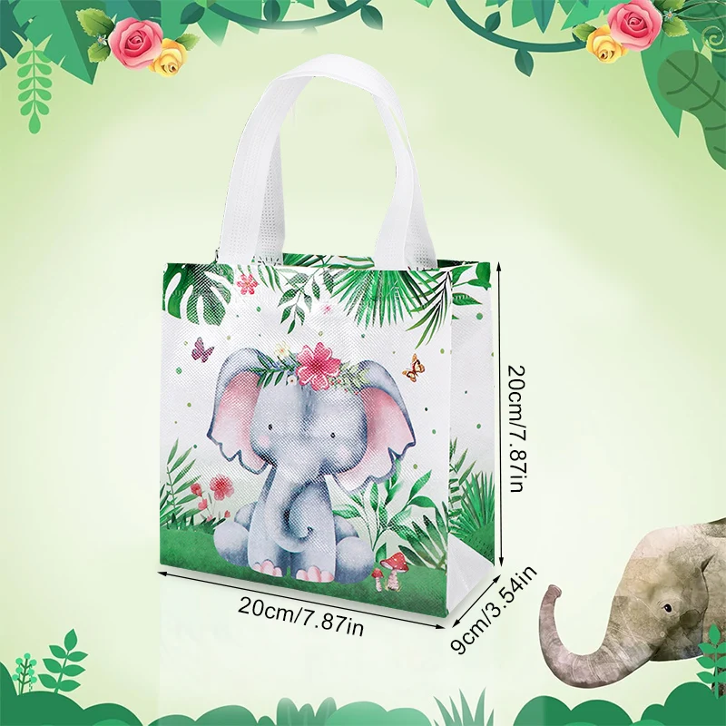 6/12/24 Stück Dschungeltiere Party Süßigkeiten-Geschenktüten Verpackungsbeutel Safari-Geschenktüte für Gäste Kindergeburtstag Zubehör Babyparty – Detail 5