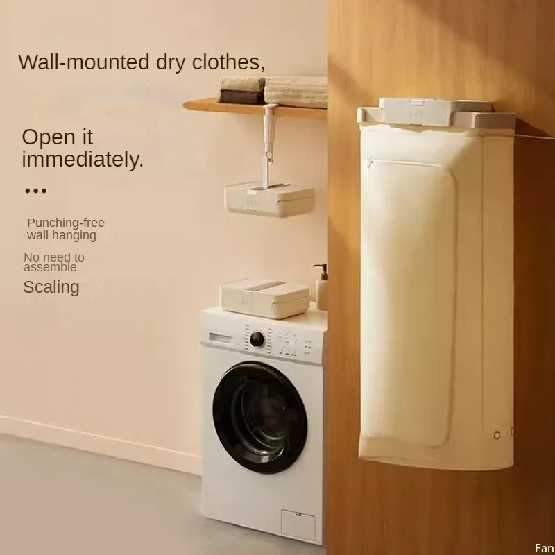 Home Dryer 1-4H Timer Bathroom No Rinse Wall Mounted Baby Room Folding Air Dryer 3D Hot Air Mini Dryer Machine 3