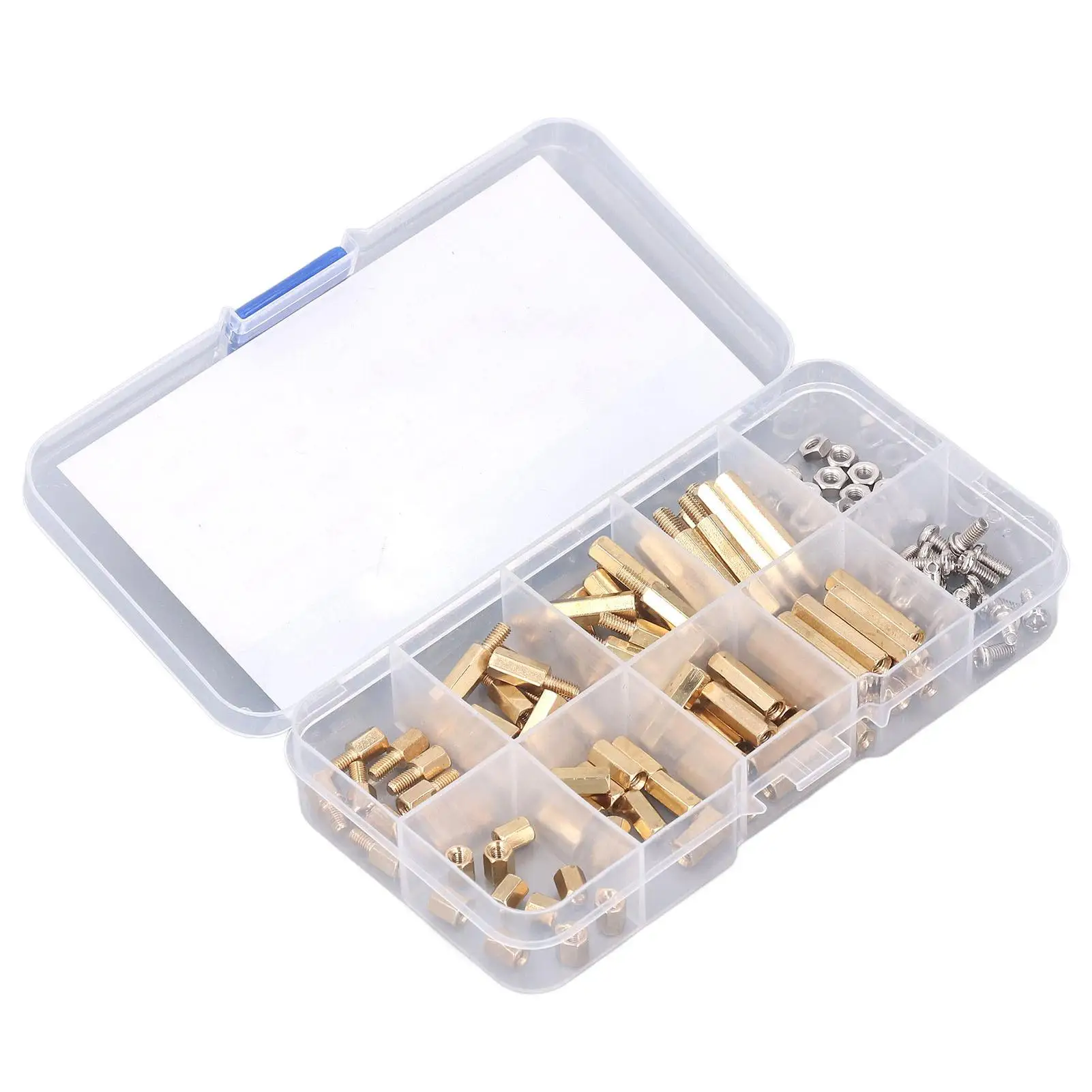 120PCS M3 Brass Standoffs & Hex Nuts Assortment Kit for PCB Mounting-Spacer Screws Set