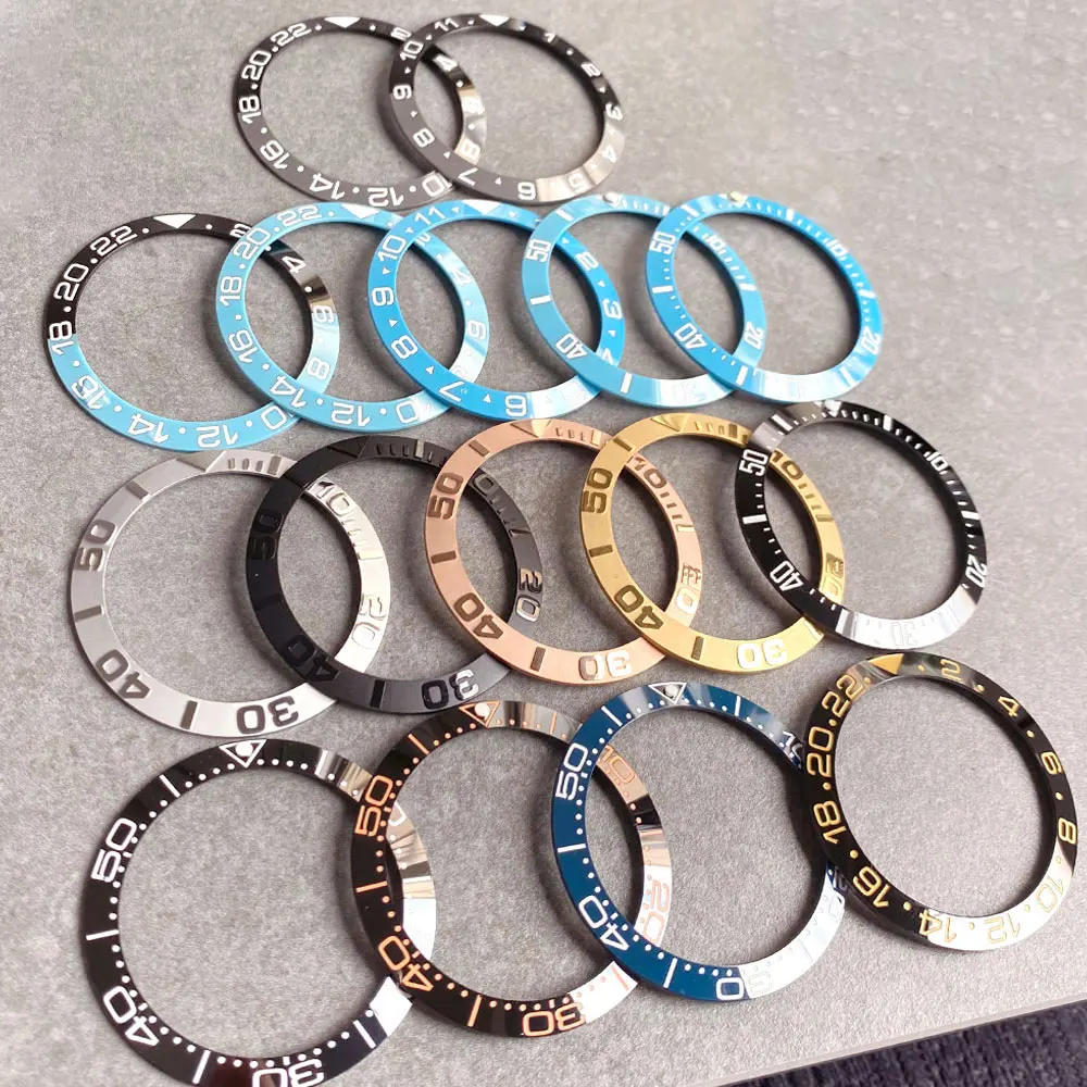 Ceramic/Aluminum Sloping Watch Bezel Insert