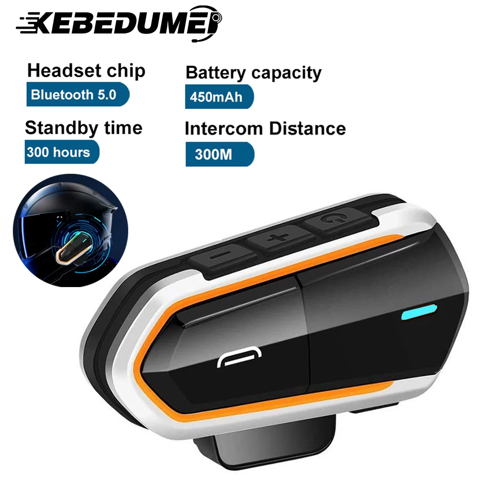 

Motorcycle Helmet Intercom Bluetooth Headset For 2 Rider With FM Radio DSP Noice Reduction Handsfree Helmet Moto accesorios ZW
