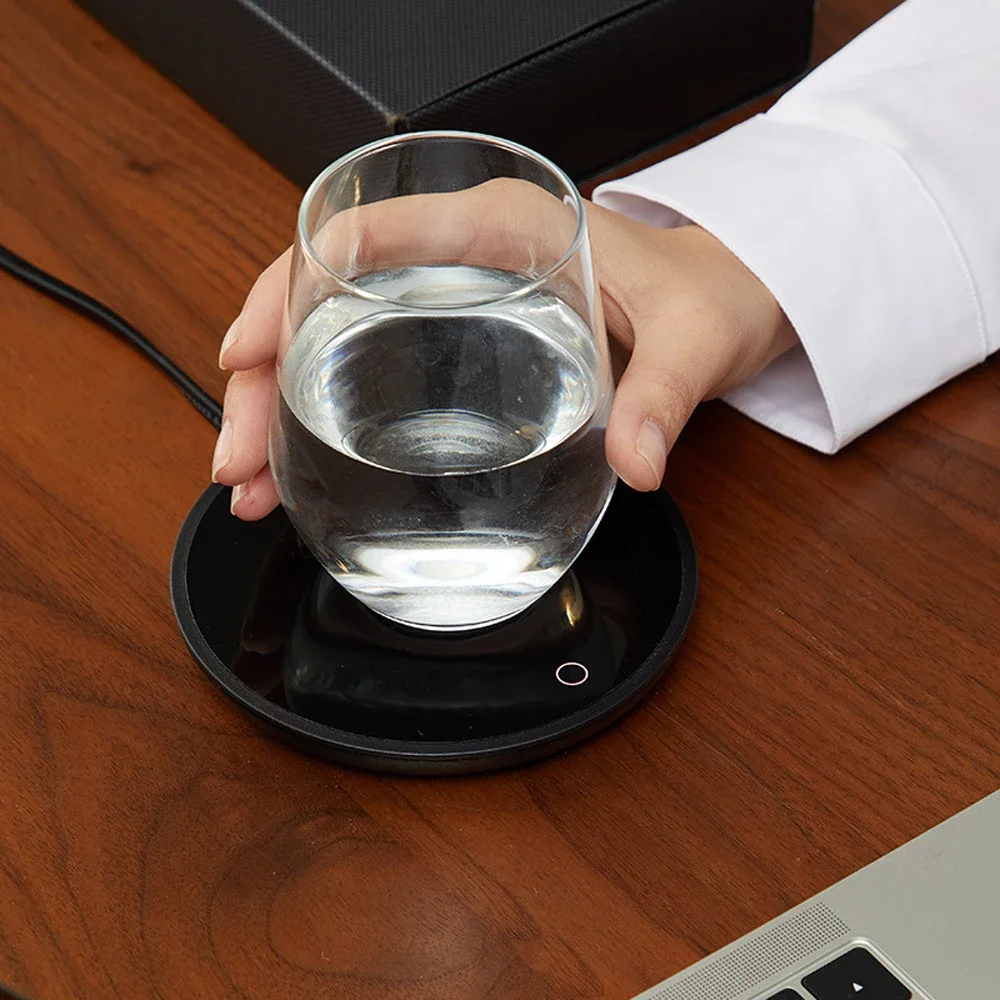 Electric Touch Pad Coffee Mug Cup Warmer 220V 15W Temperature Adjustable Water Milk Tea Heater 4