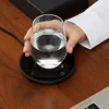 Electric Touch Pad Coffee Mug Cup Warmer 220V 15W Temperature Adjustable Water Milk Tea Heater 4