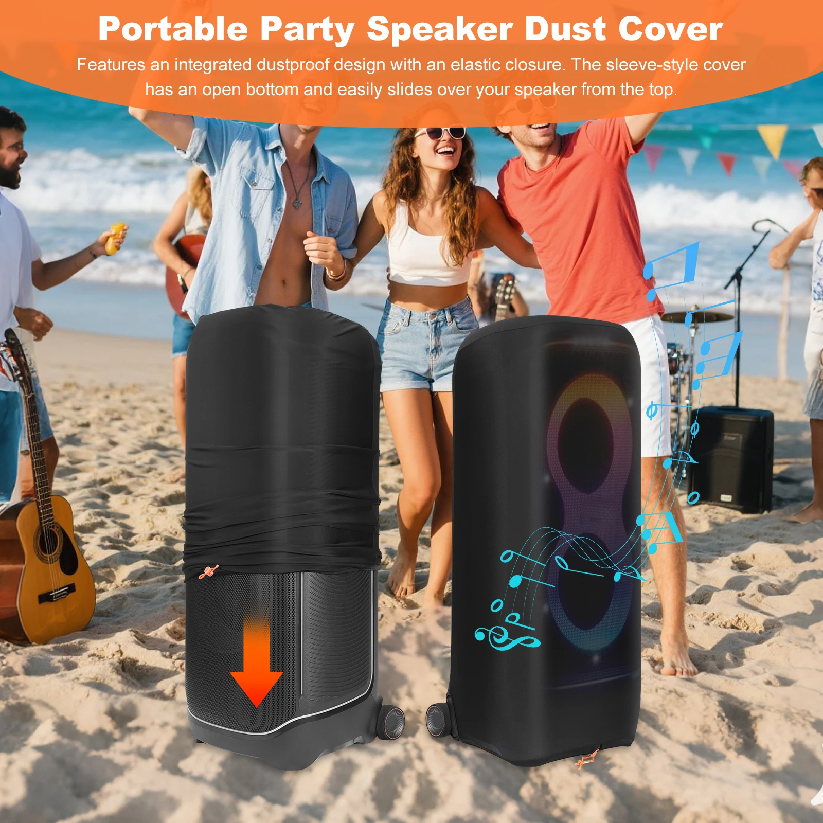 Custodia Protettiva per Altoparlante, Copertura Antipolvere Portatile per Altoparlante da Festa JBL Partybox Ultimate - immagine 2