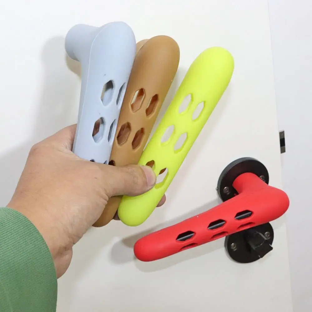 New Silicone Sleeve Room Door Handle Cartoon Baby Child Crash Protection Suite Door Pull Gloves Protector door handles Home Accessories