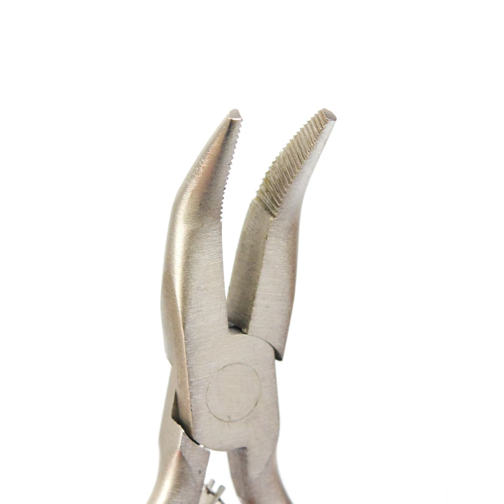 1 Piece Hair Extensions Pliers with Black Handle Hair Extensions Tool for Micro Rings Beads & Feather Extension