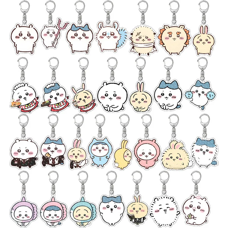 Kawaii CKW Charakter Acryl-Schlüsselanhänger Niedlicher Usagi Freunde Taschenanhänger Transparenter Anime-Anhänger mit Verschiedenen Designs
