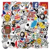 10/30/50/100PCS Cool Fashion Brand Logo Stickers Aesthetic Skateboard Laptop Motorcycle Phone Car Graffiti Sticker Decal Kid Toy 1