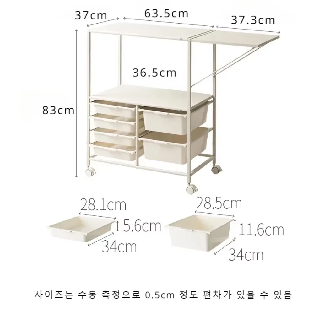 Multi Layer Kitchen Cart Multi-function Moving Cabinet Multi-Functional Extension Design Handcart Kitchen Microwave Storage Cart