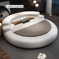 Table de chevet minimaliste blanche avec rangement, lit français, cadre de lit en bois, meubles de chambre à coucher, mobilier de maison 1