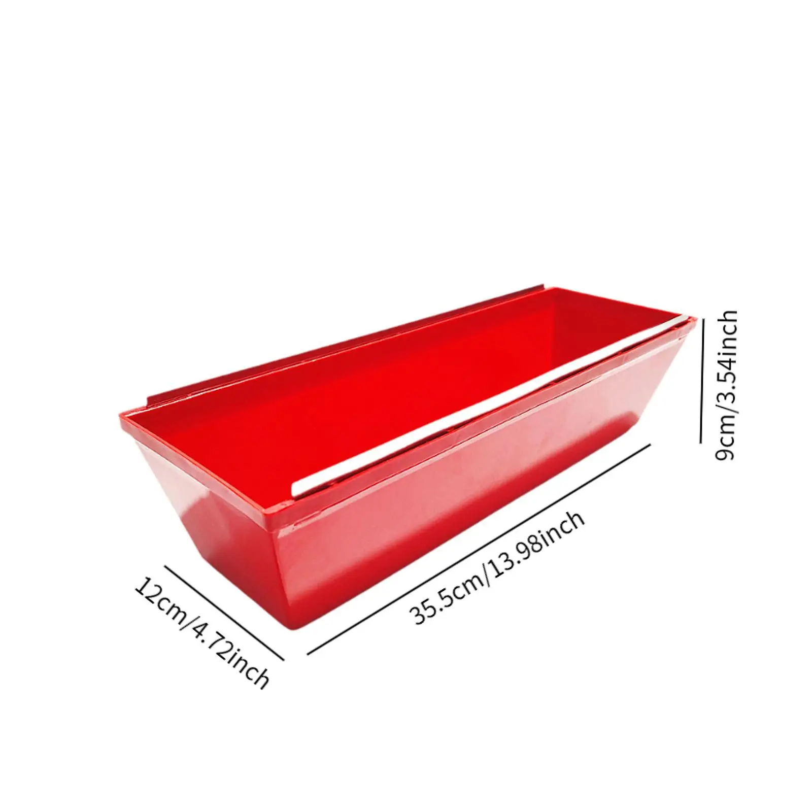 Drywall Masonry Tool Tray Bucket Steady Putty Groove Multiuse Non Slip Grip Easy Clean Paint Mud Tray for Carpentry DIY Handmade