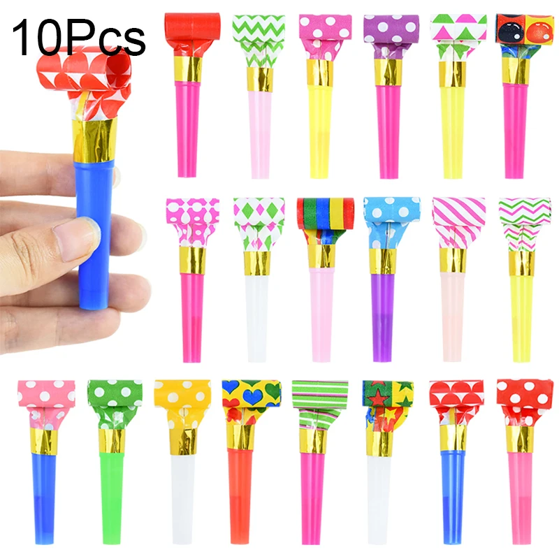 10/8 יחידות דרקון נפח צבעוני מצחיק שריקות נפח צעצועים לילדים יומולדת חתונה מסיבת מתנות קישוט אטמוספירה