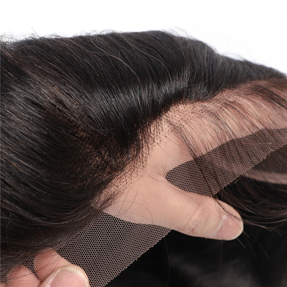 5x5 Lace Closure With Baby Hair Human Hair HD Lace Frontal Closure Remy Brazilian Body Wave Ear to Ear 13x4 Transparent