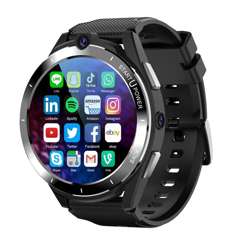 

New Z40 6G Ram 128GB Rom 4G LTE Smart Watch Android 11 OS Dual Chip Dual Cameras Smartwatch Men 1.6" 400*400 Resolution WIFI GPS