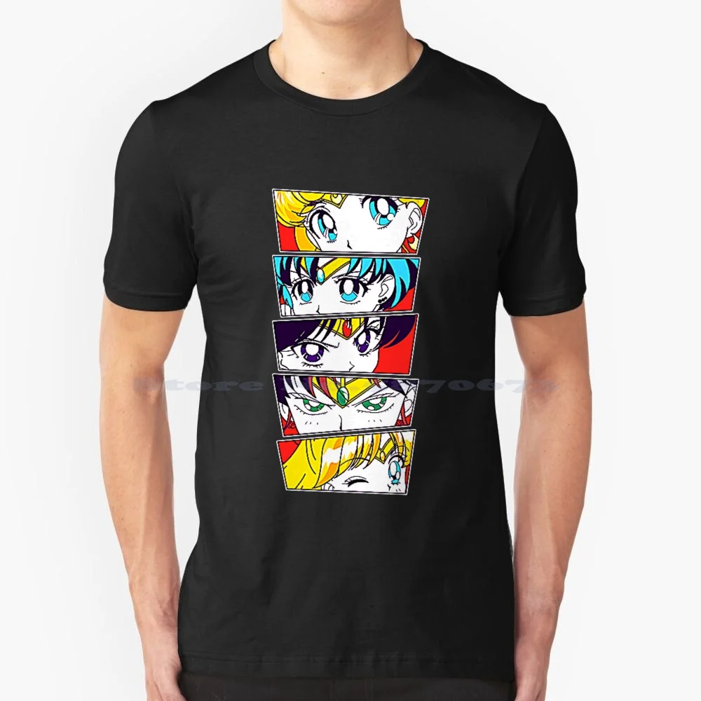 Sailor Scout T Shirt 100% Cotone Tee Sailor Mars Sailor Senshi Sailor Scouts Mars Wand Star Wands Mars Star Inner Senshi