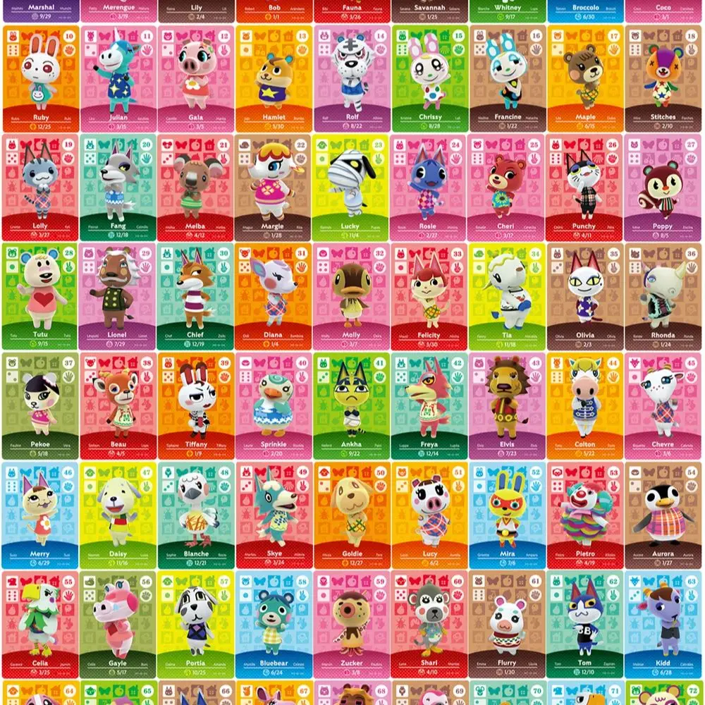 

72pcs + 6pcs Mini NFC карты совместимы с TOTK и BOTW