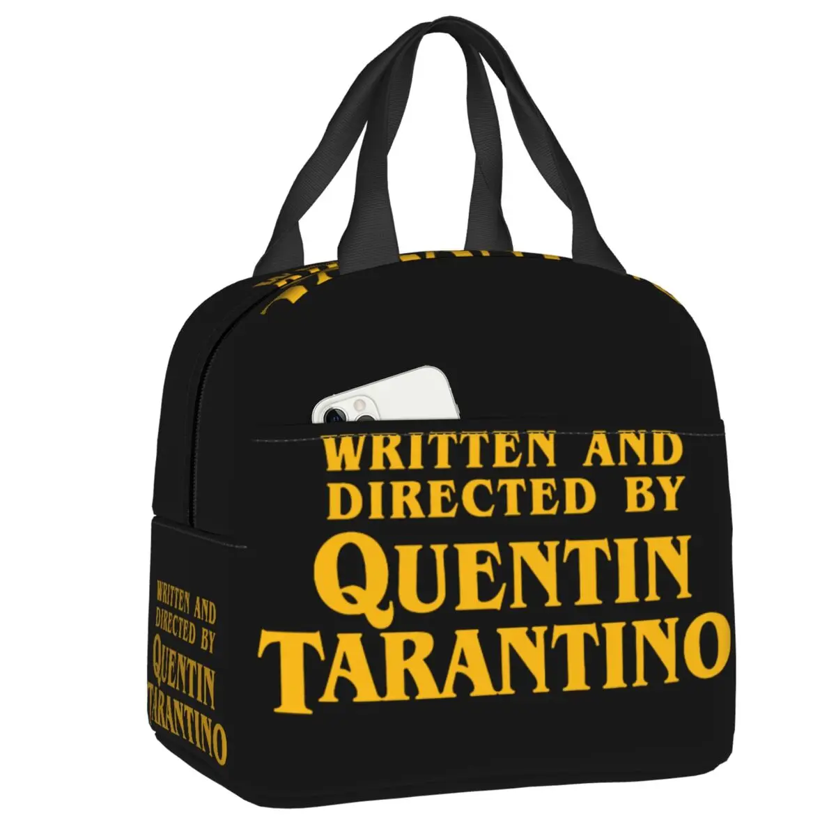 

Quentin Tarantino Insulated Lunch Bag for Women Kids Pulp Fiction Kill Bill Movie Portable Thermal Cooler Lunch Box Food Tote