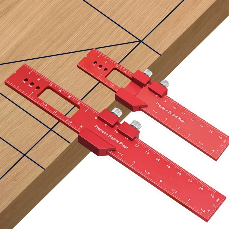 

Pocket Ruler Woodworking Machinist Engineer Ruler Construction Ruler Inch Ruler Millimeter Ruler 16/20/30cm Dropship