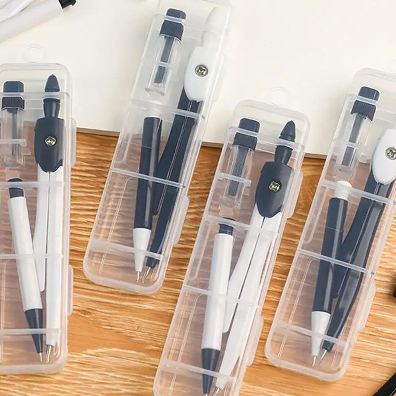 Simple Pratical Pfofessional Compass Set Math Geometry Circle Drawing Tools Office School Supplies Student Stationery Gifts drawing compass