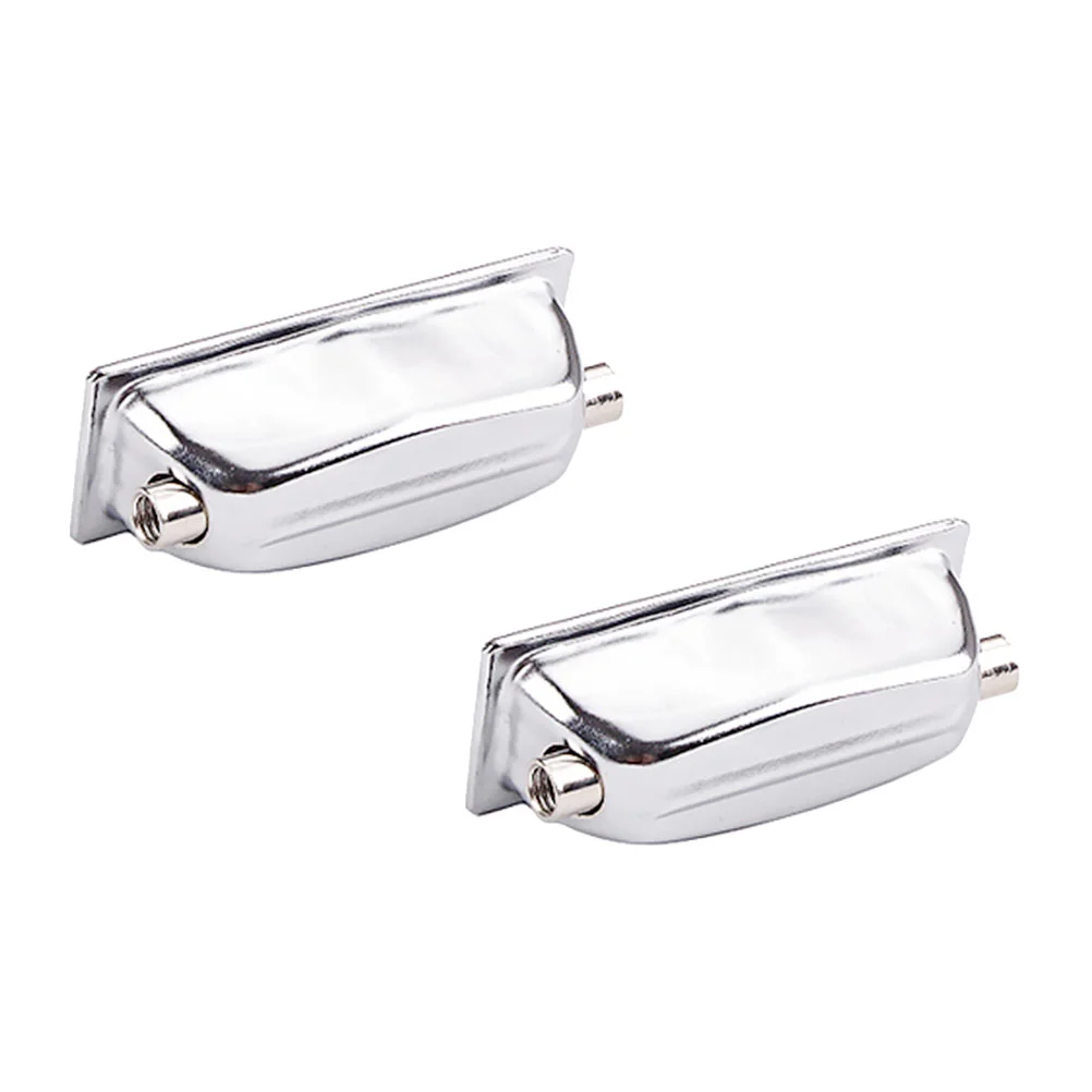 2 Drum Hook Snare Lugs Metal Double End Bass Drum Connector Strong WC27D Easy Install Replacement Parts